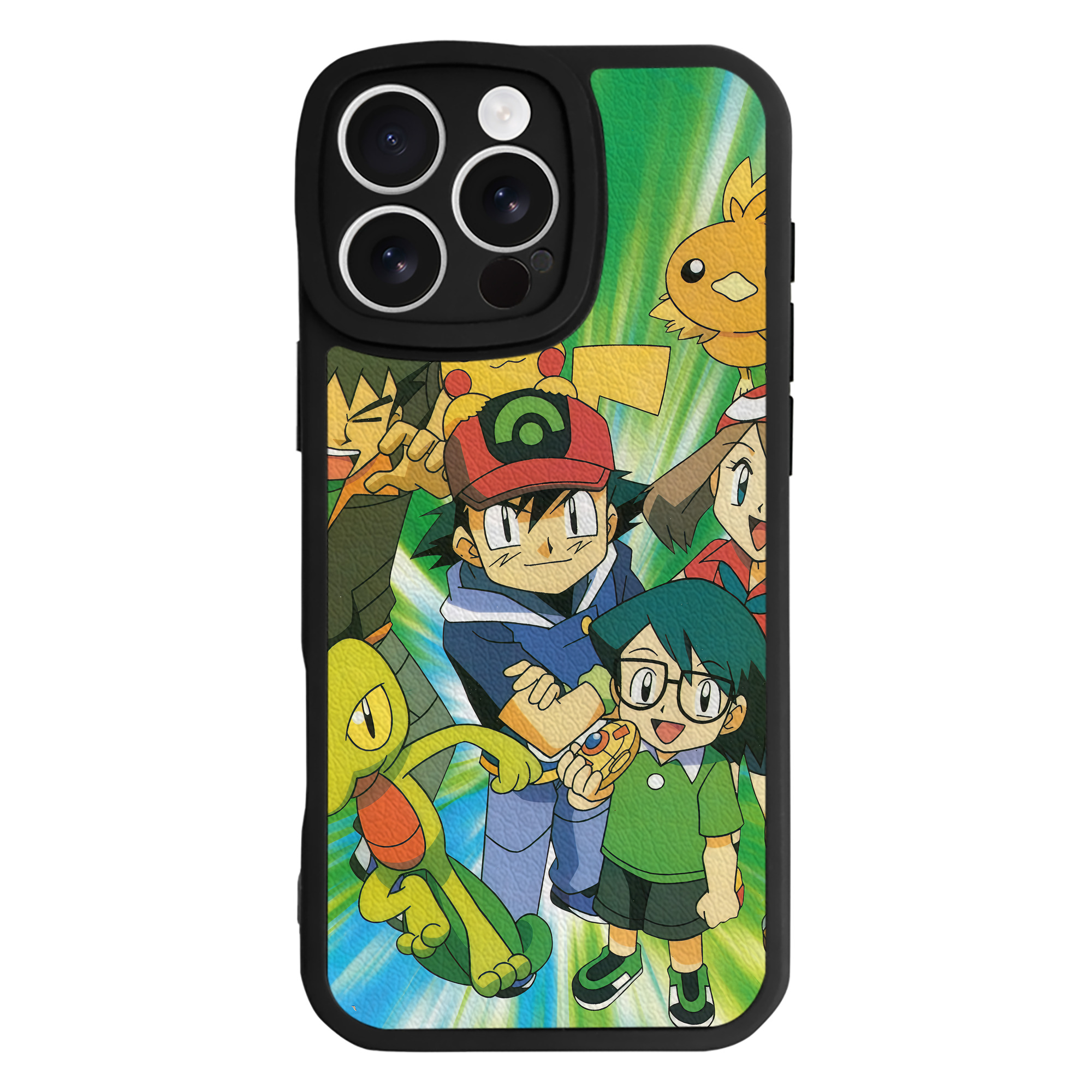 （画像用） ポケットモンスター Pokémon 【iPhone 16シリーズ対応】シリコンスマホケース（レザー調） 材質：シリコン